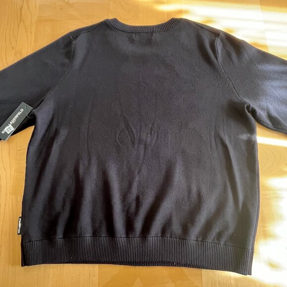 KARL LAGERFELD Paris Women's Sweater XL Blk L3ZSS770 - Picture 5 of 5